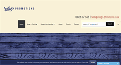 Desktop Screenshot of indigo-promotions.co.uk