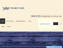 Tablet Screenshot of indigo-promotions.co.uk